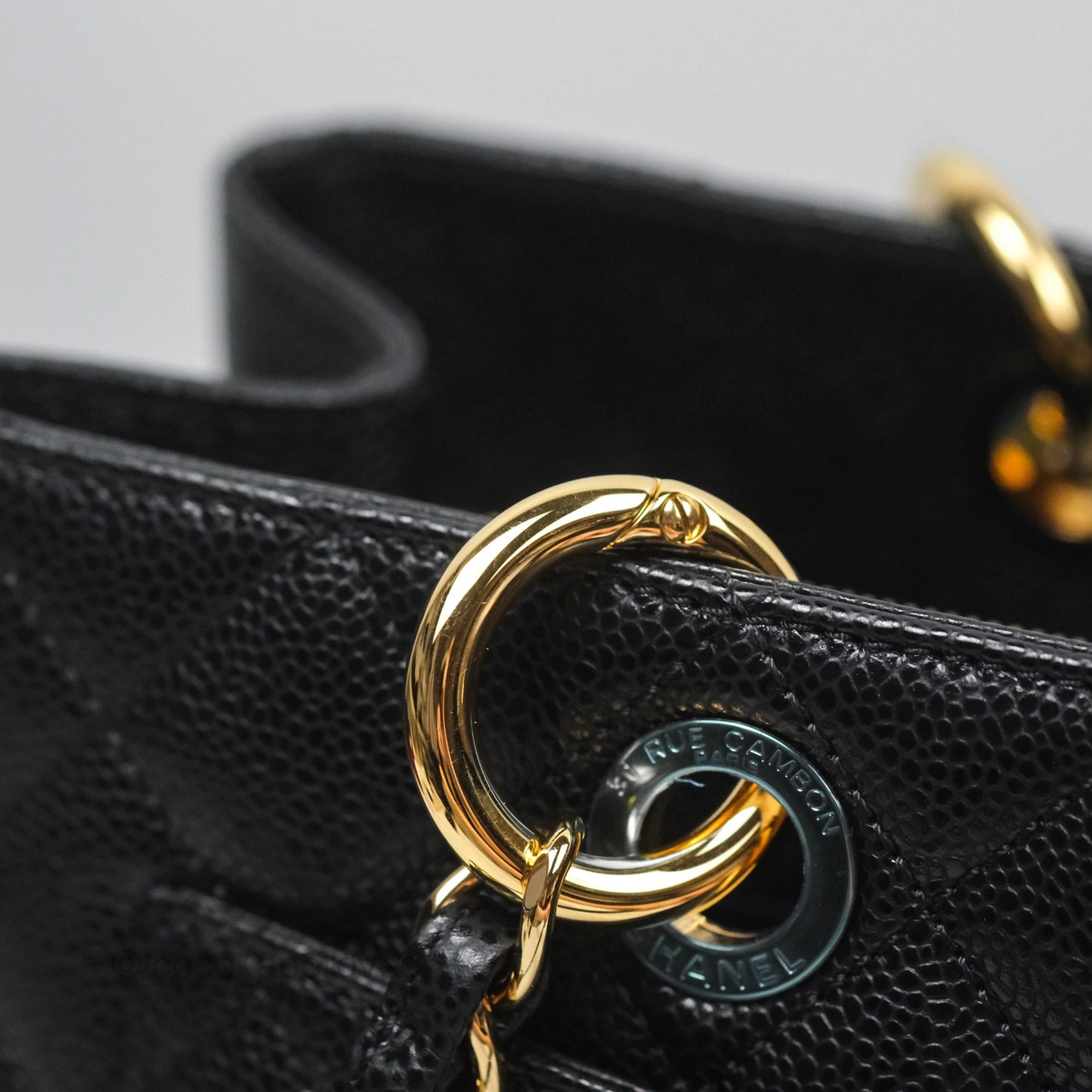 Chanel GST Black Caviar Gold Hardware