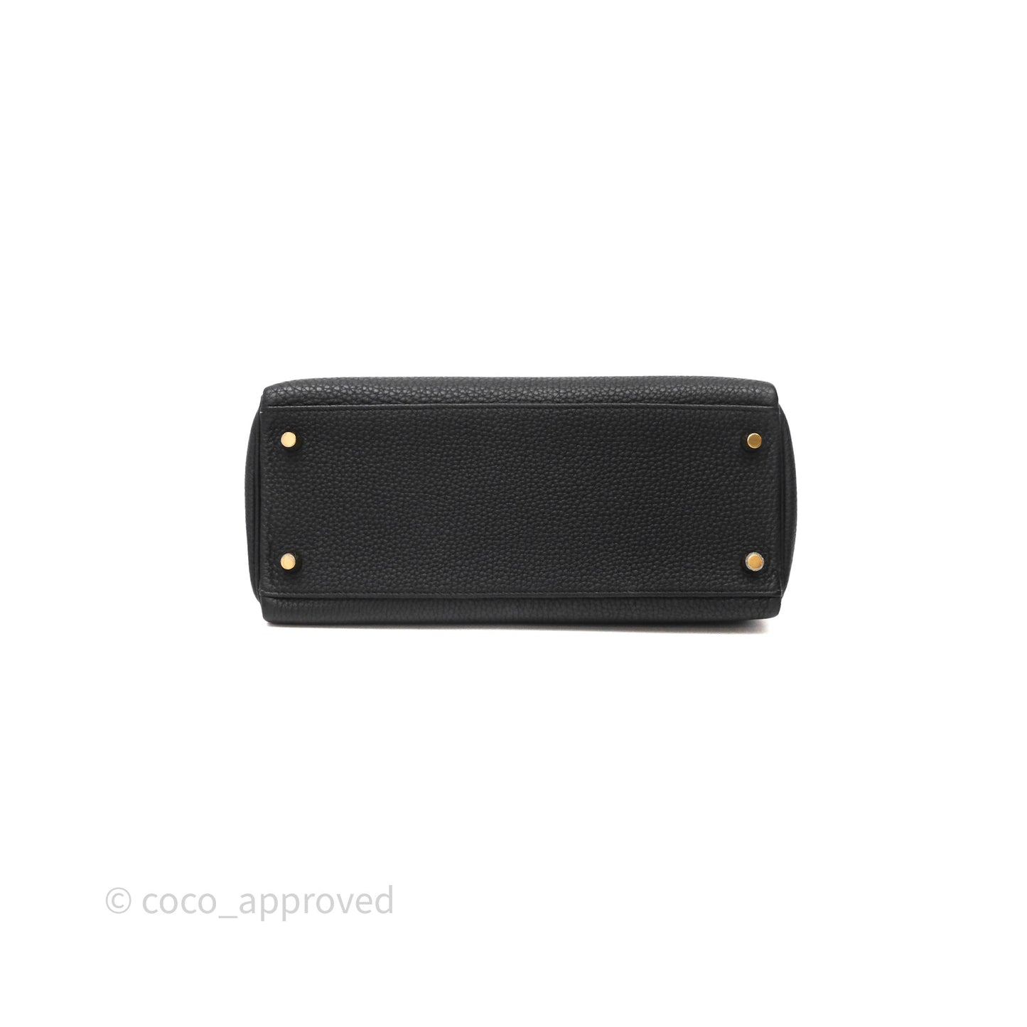 Hermès Kelly 28 Noir 89 Togo Gold Hardware
