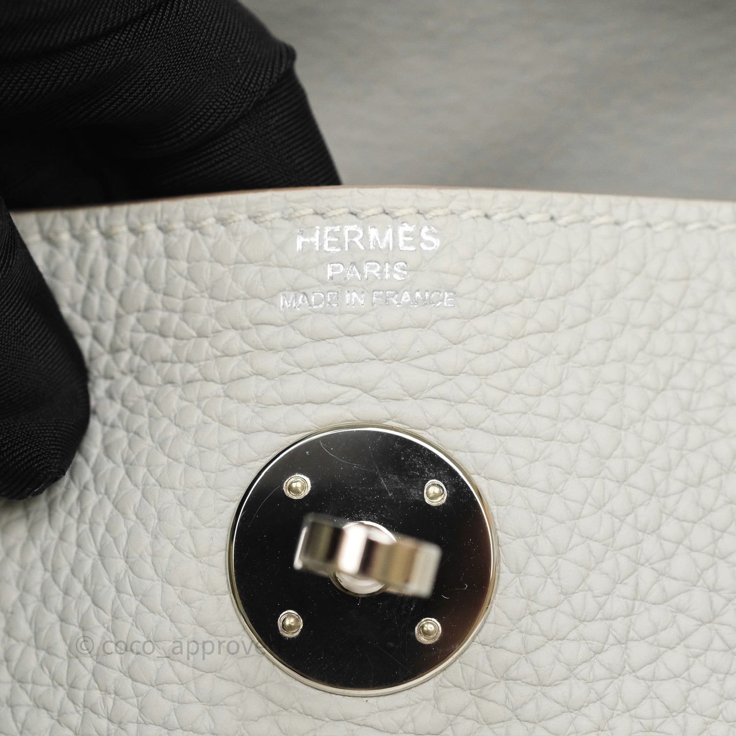 Hermès Lindy 26 Gris Perle 80 Clemence Palladium Hardware