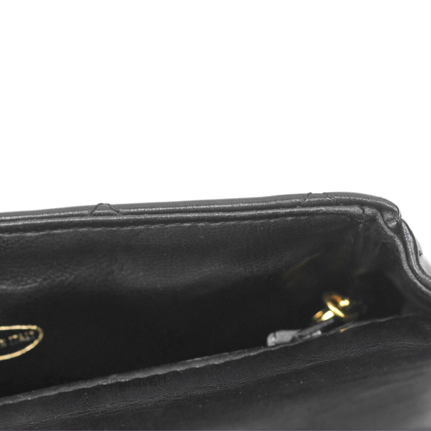Chanel Vintage Belt Bag Quilted Black Lambskin 24K Gold Hardware