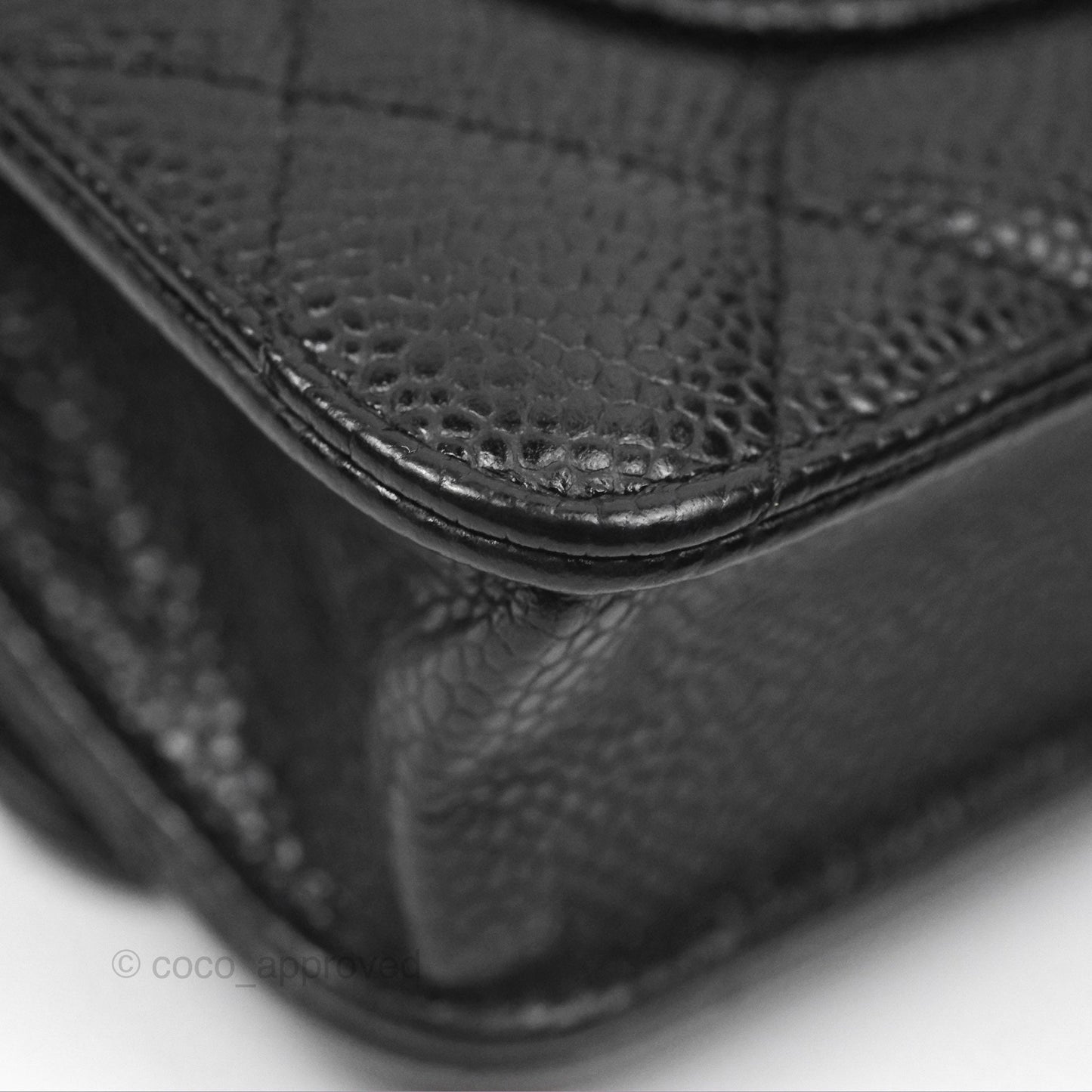 Chanel Classic Wallet on Chain WOC Quilted Black Caviar Gold Hardware