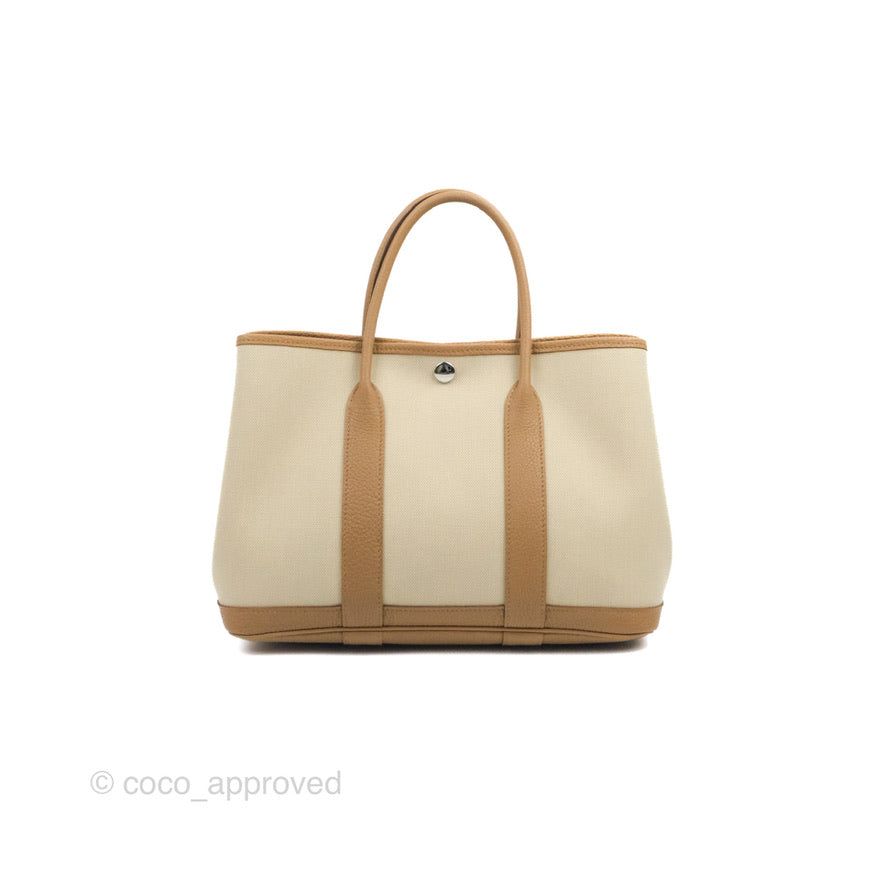 Hermès Garden Party 30 Beton 8L Biscuit 48 Canvas