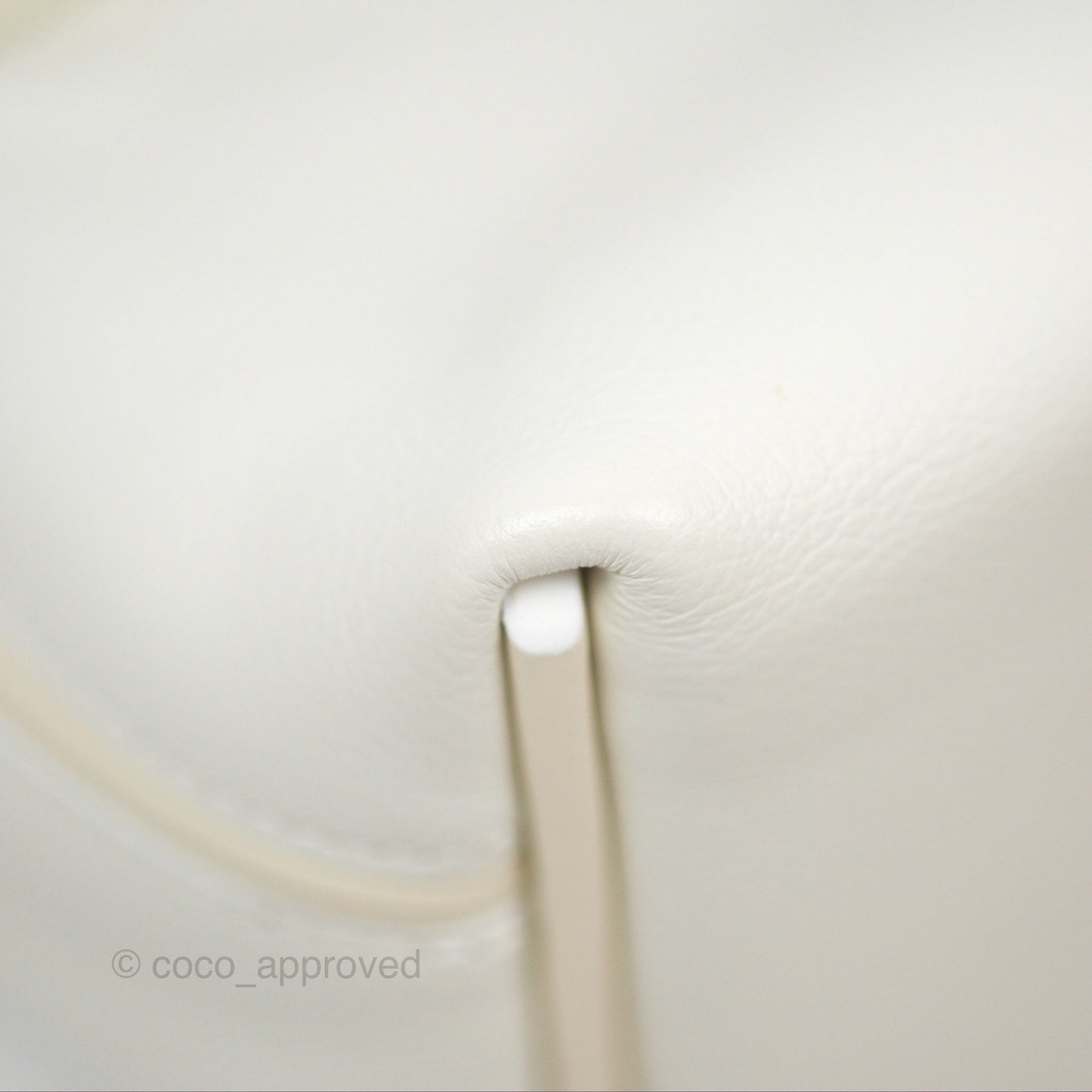 Hermès 24/24 21 Mini Blanc 01/ Nata I2 Evercolor/ Swift Palladium Hardware