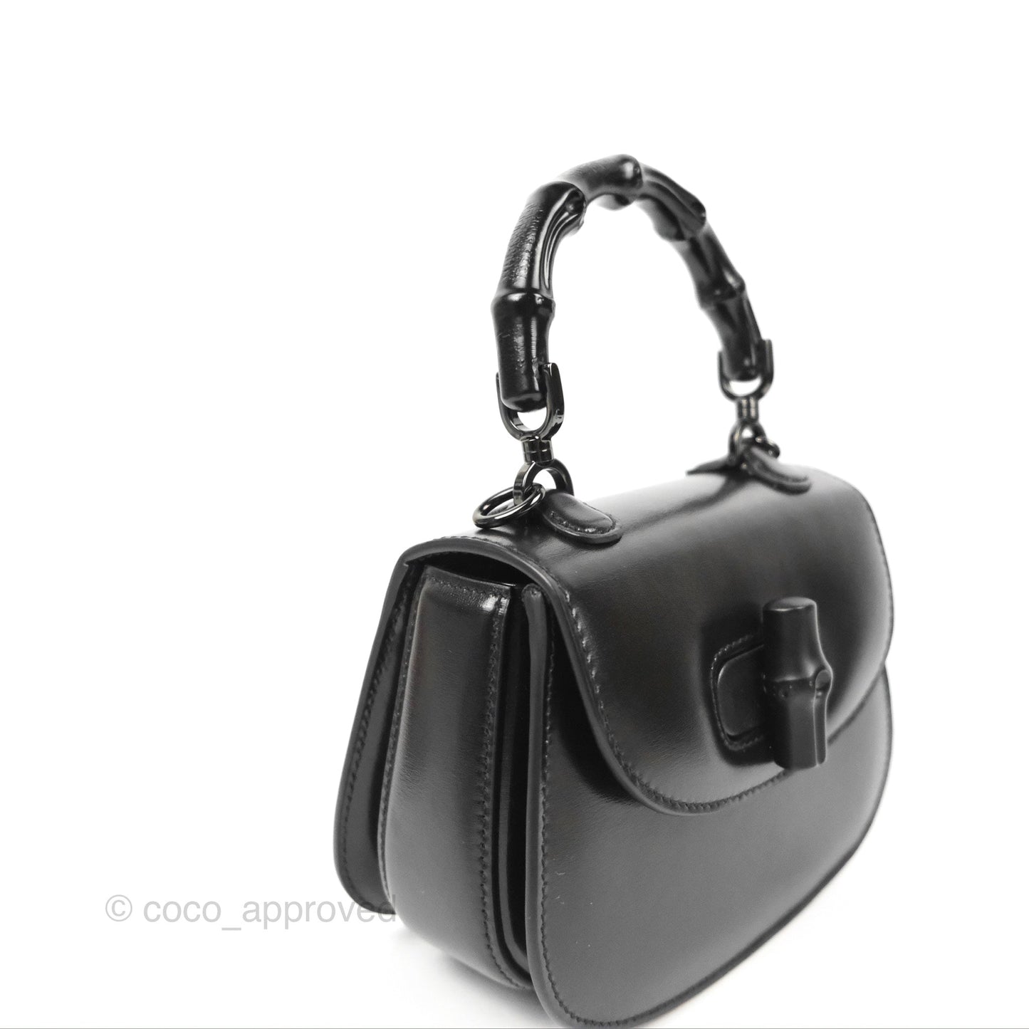 Gucci Bamboo 1947 Mini Top Handle Bag Black
