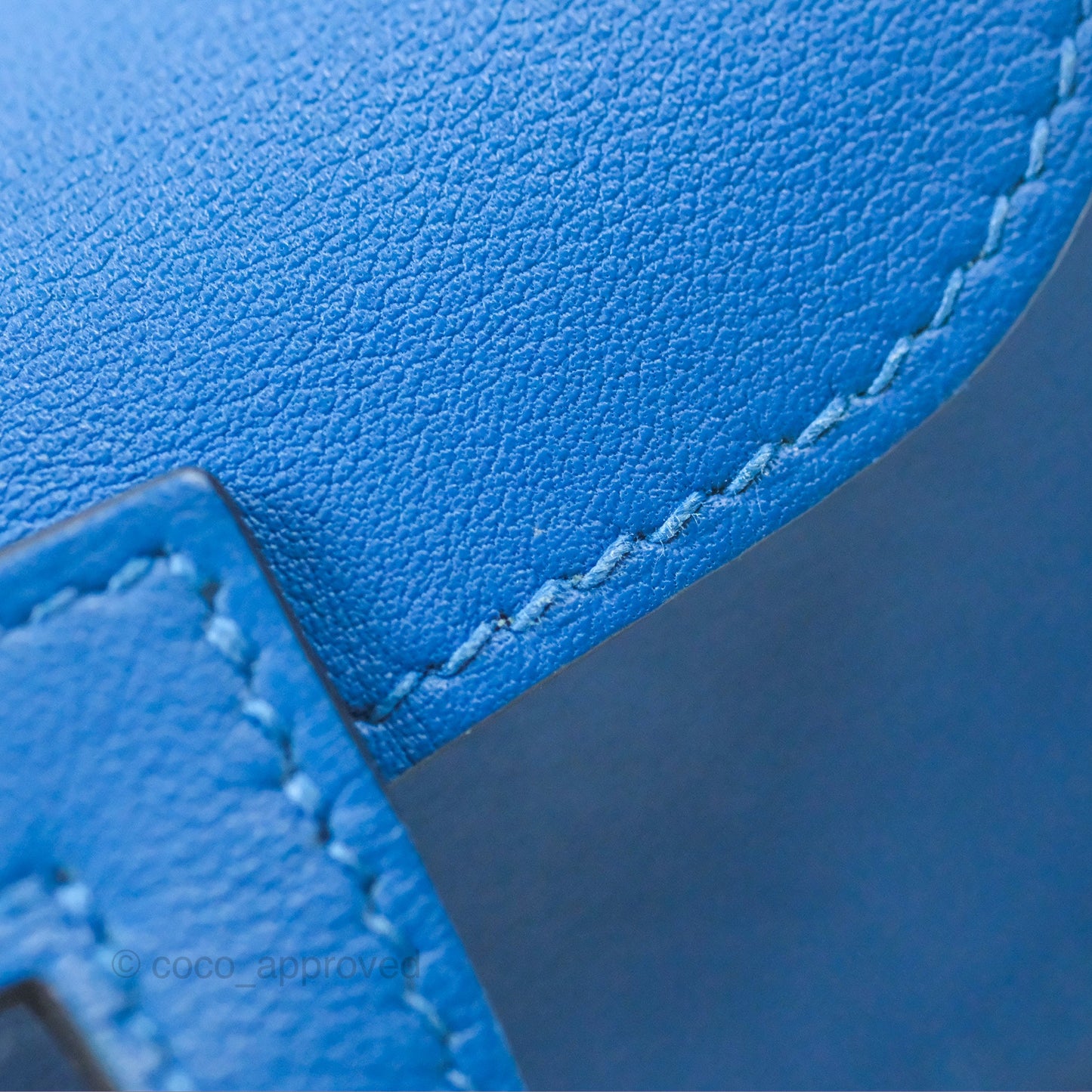 Hermès Halzan 22 Mini Bleu Zellige Swift Palladium Hardware