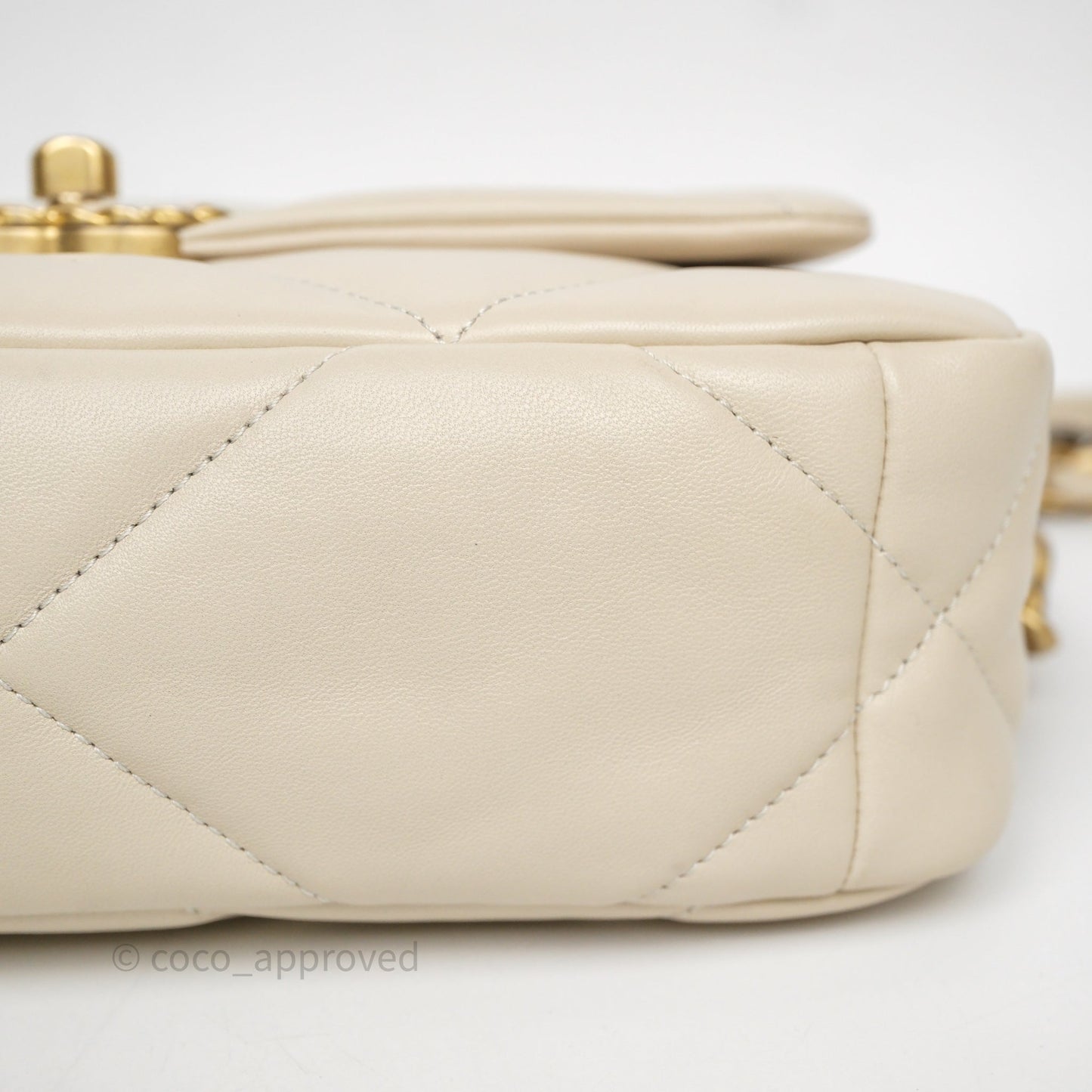 Chanel 19 Small Ivory Mixed Hardware
