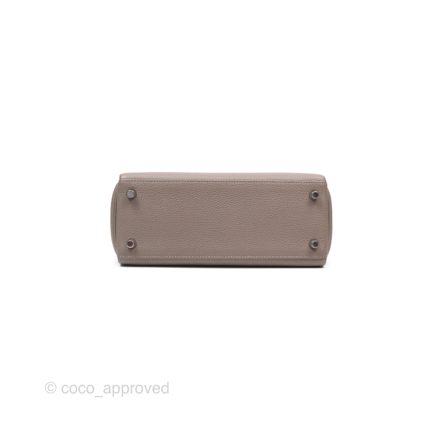 Hermès Retourne Kelly 25 Gris Asphalte M8 Togo Palladium Hardware