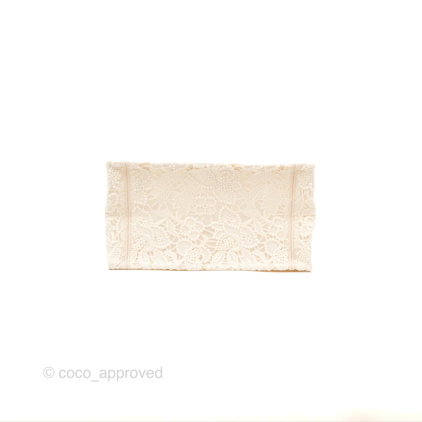 Dior Small Book Tote Natural Macramé-Effect Embroidery