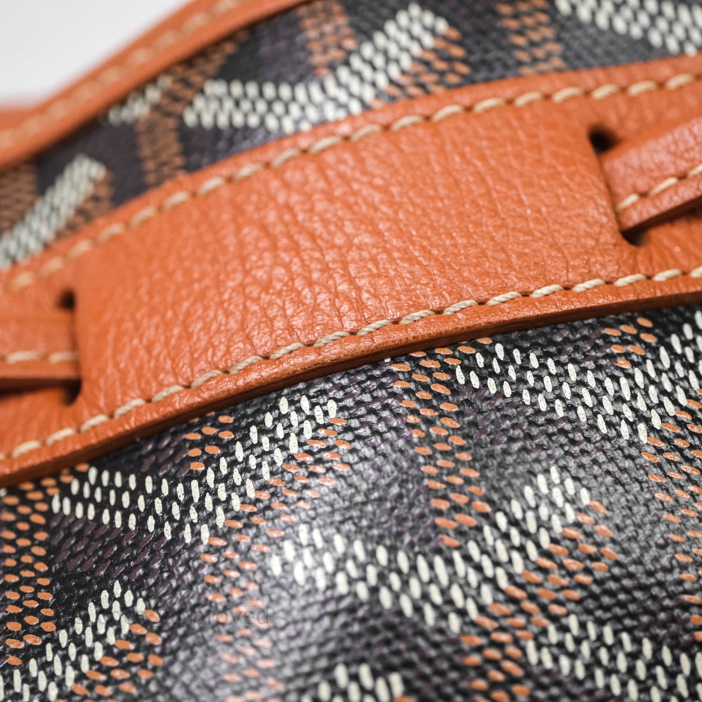 Goyard Petit Flot Bucket Bag Black & Tan Goyardine
