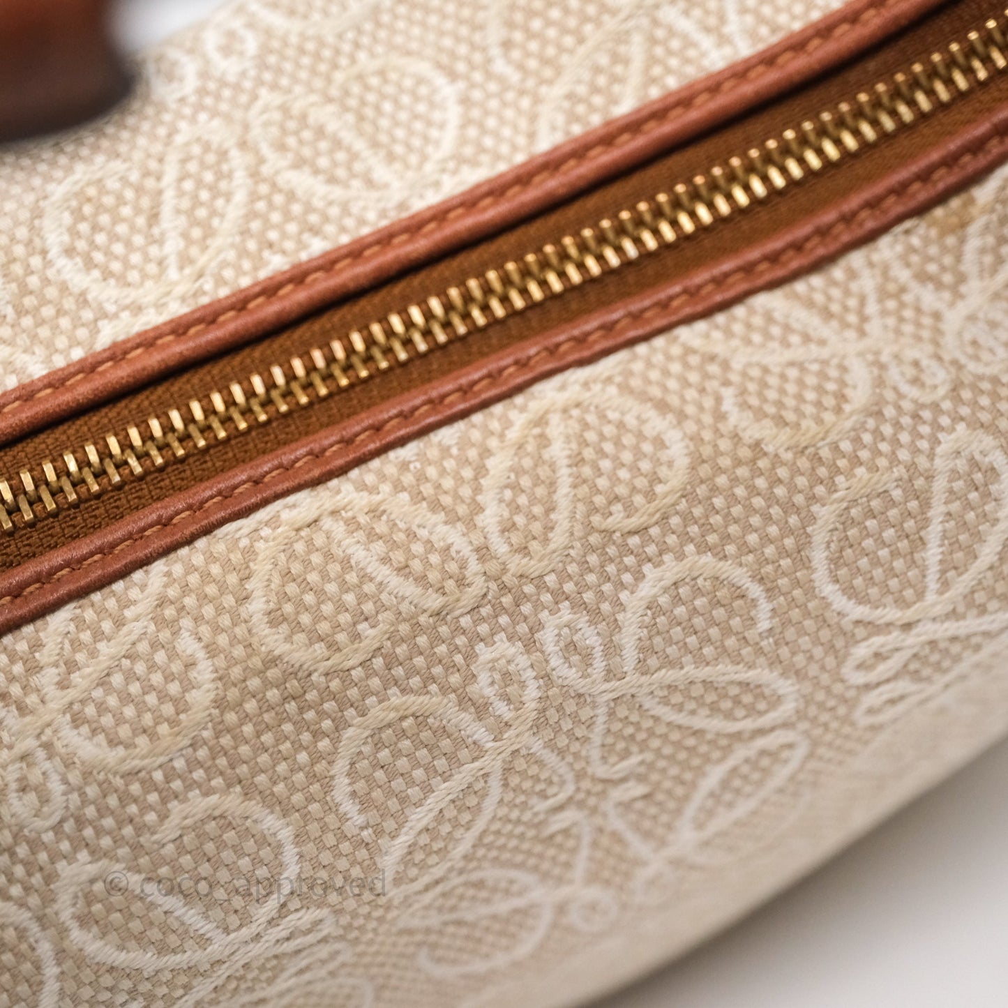 Loewe Top Handle Cubi Bag Anagram Jacquard