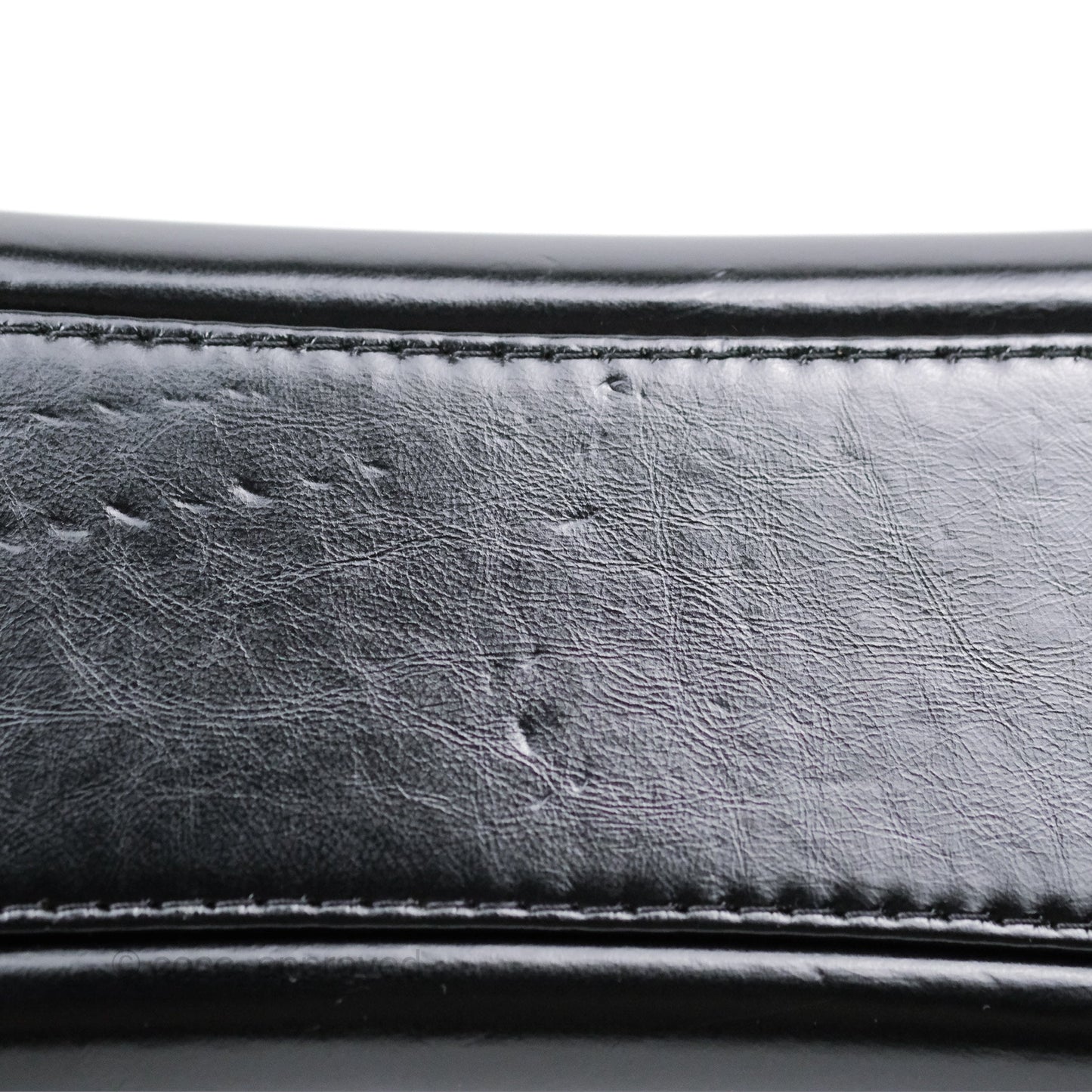 Chanel Large Gabrielle Tweed Green Black Calfskin