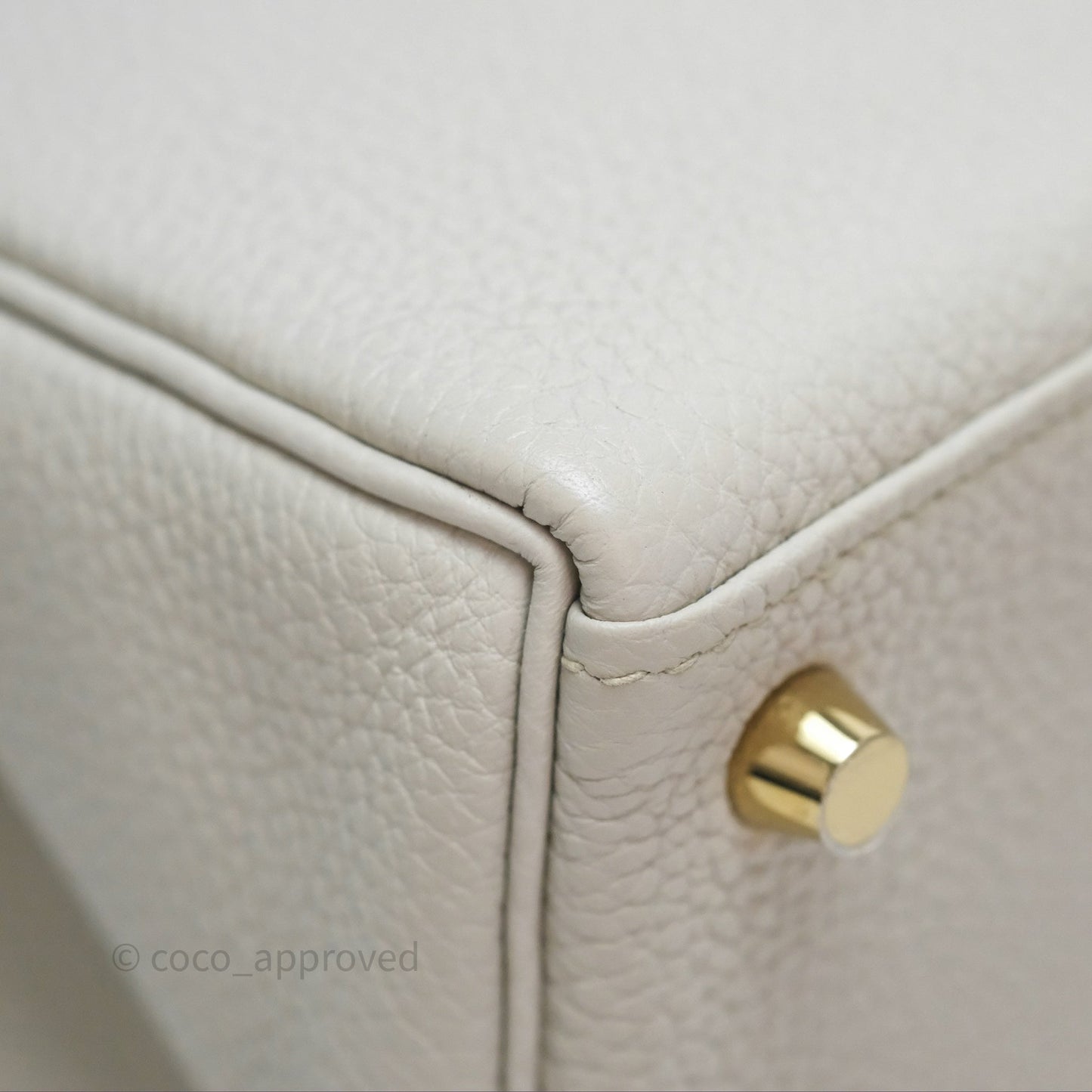 Hermès Retourne Kelly 25 Beton 8L Togo Gold Hardware