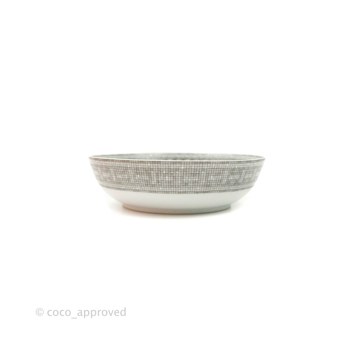 Hermès Calotte Mosaique au 24 platinum Cereal Bowl