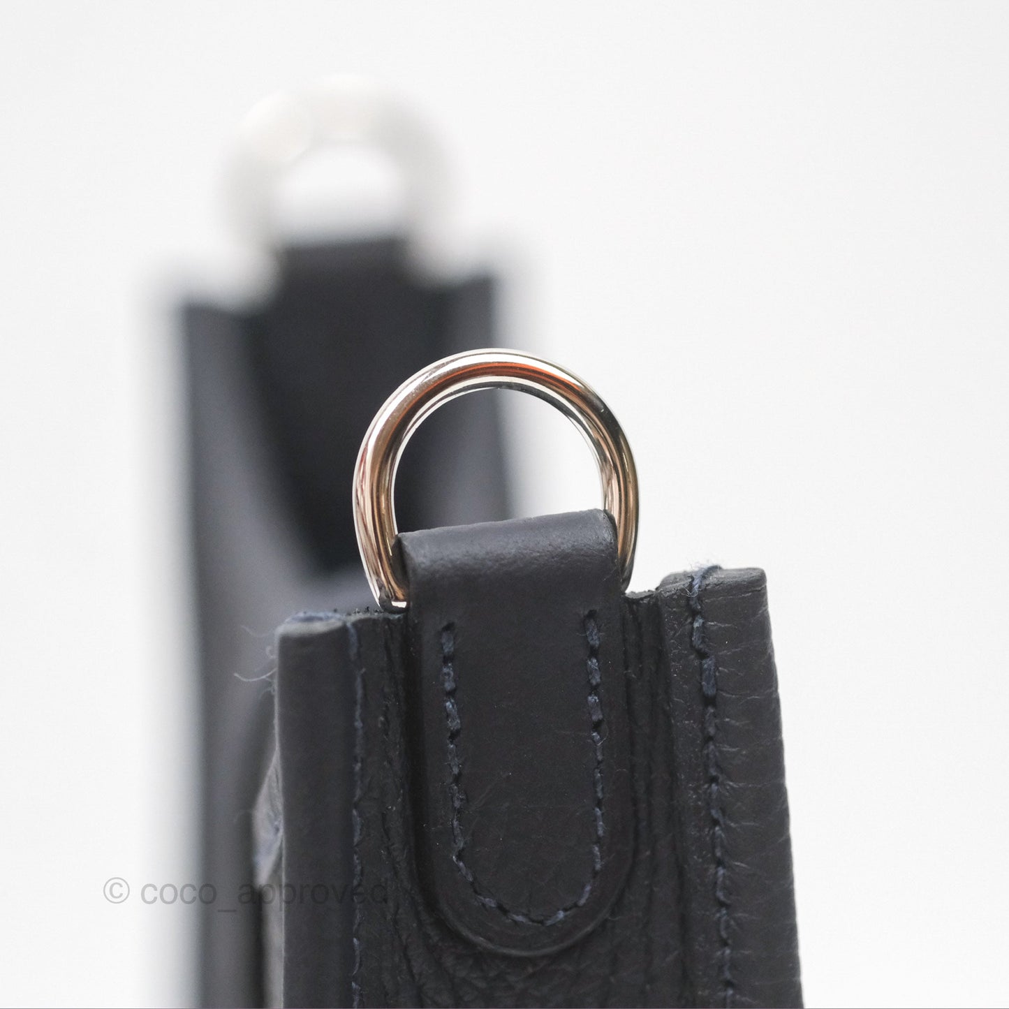 Hermès Mini Evelyne 16 Caban 3Y Clemence Palladium Hardware
