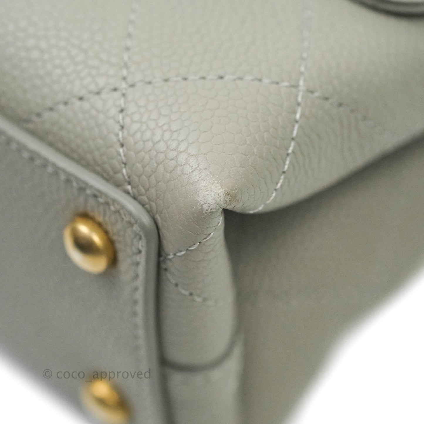 Chanel Chic Affinity Medium Grained Calfskin Grey Aged Gold Hardware