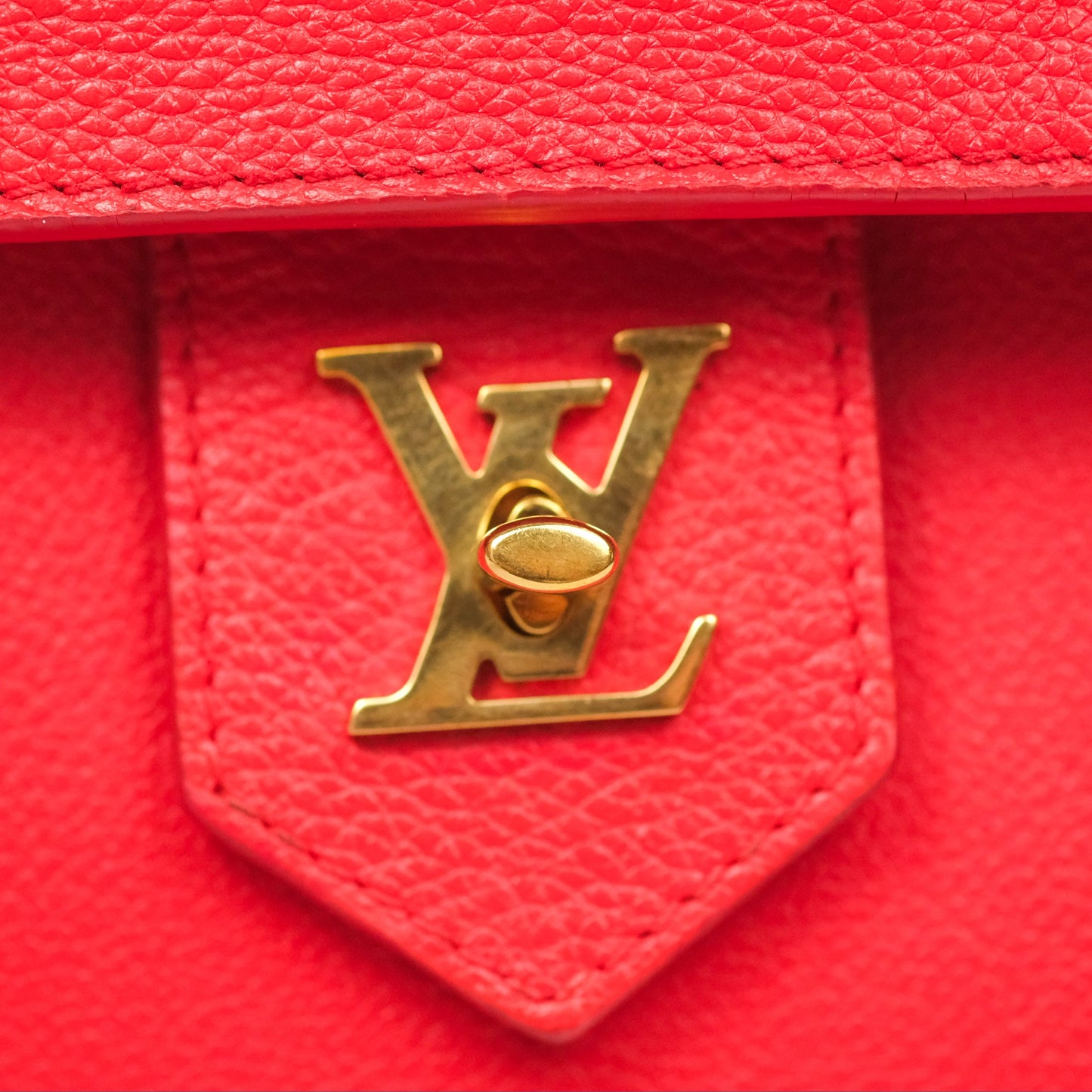 Louis Vuitton Lockme PM Red Grained Calfskin
