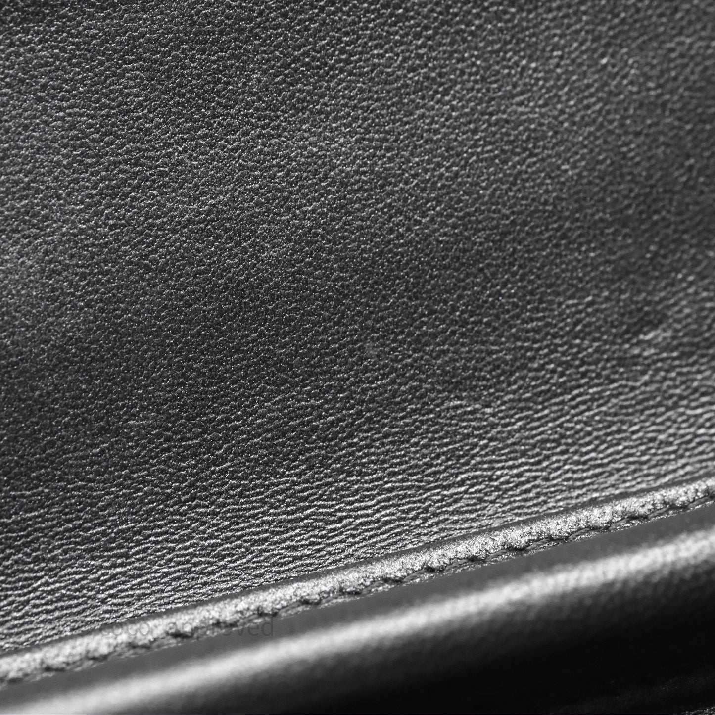 Chanel Wallet On Chain WOC Iridescent Dark Grey Lambskin Gold Hardware