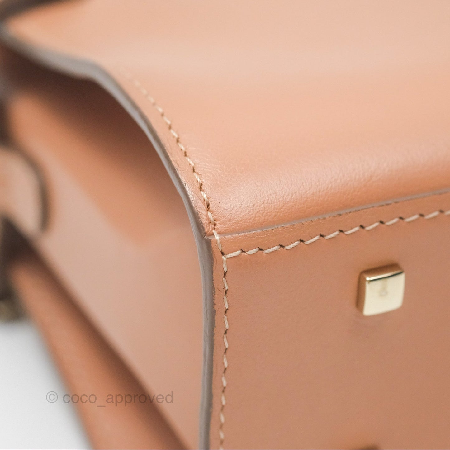 Delvaux Tempête Mini Beige Supple Calfskin Gold Hardware