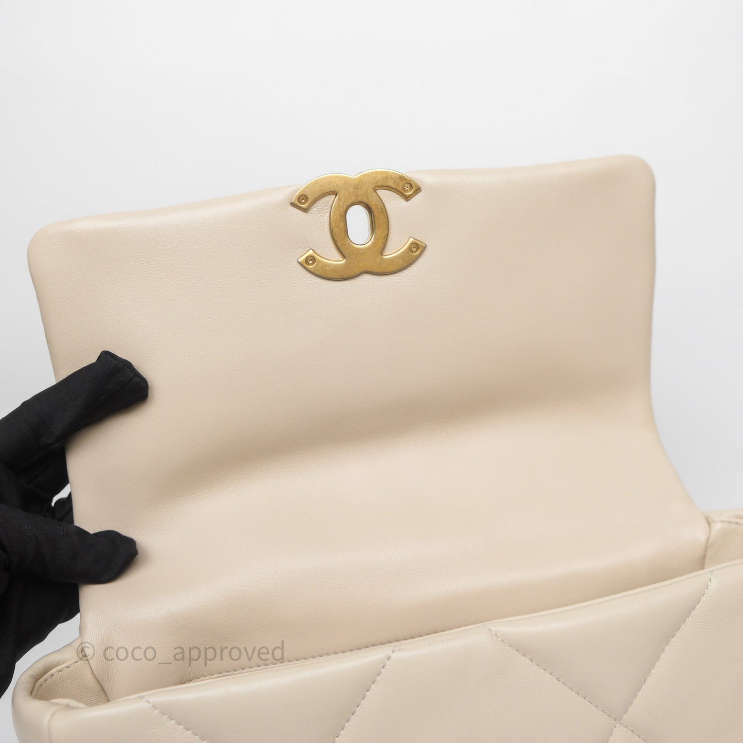Chanel 19 Small Ivory Mixed Hardware