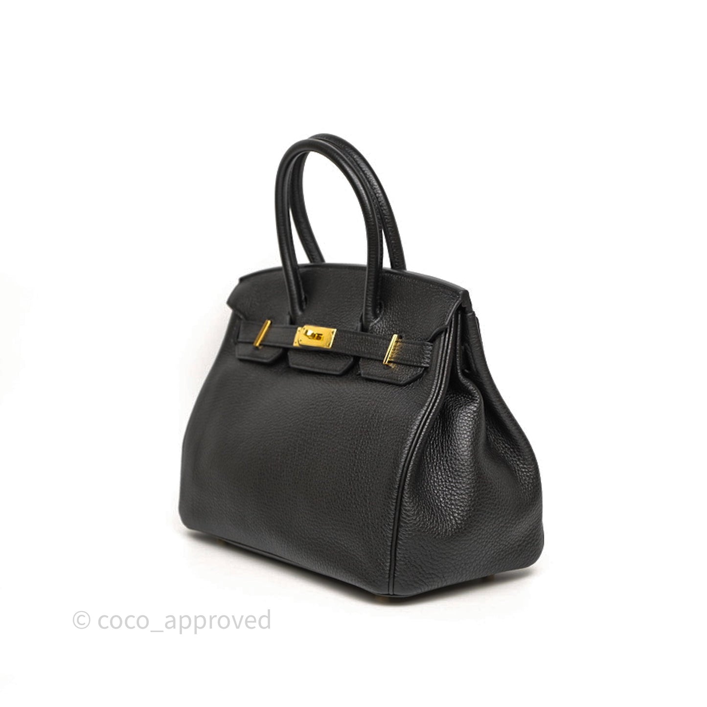 Hermès Birkin 30 Black Noir 89 Togo Gold Hardware