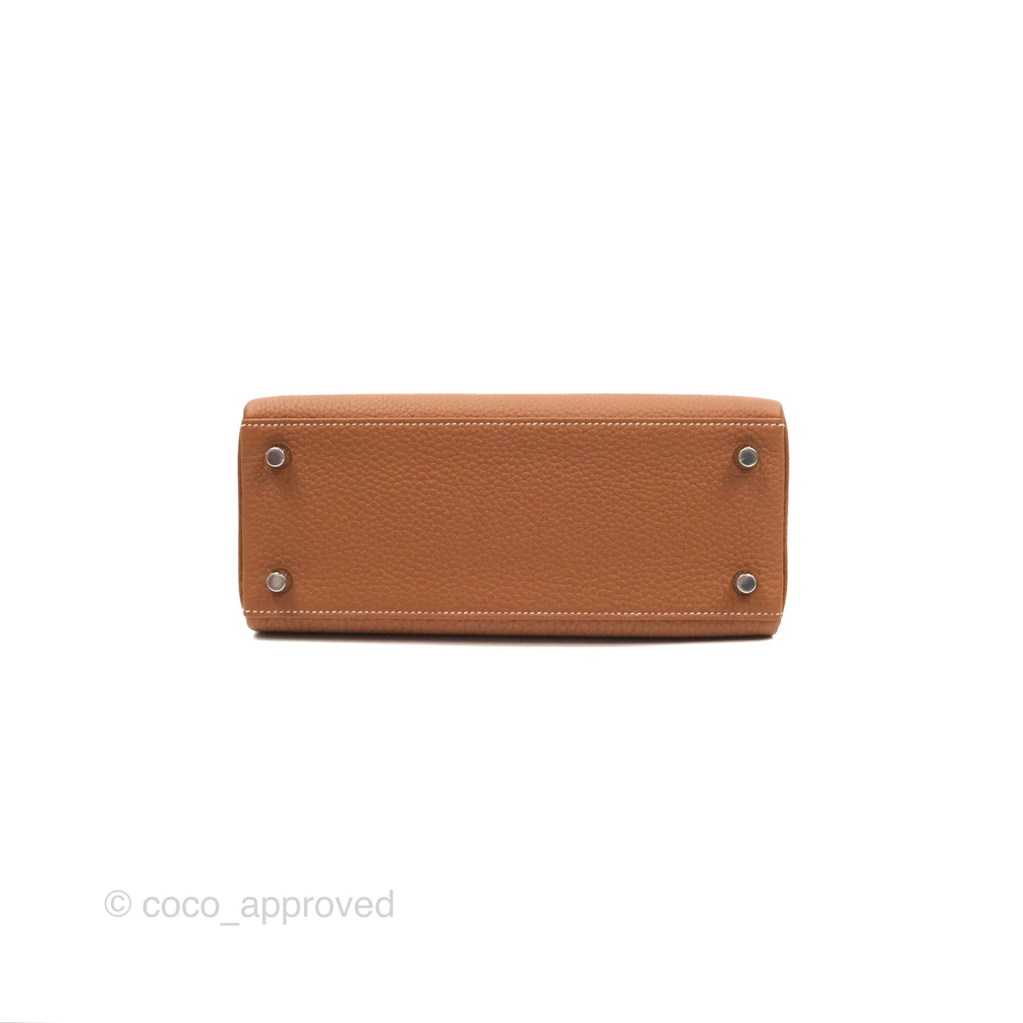 Hermès Retourne Kelly 25 Gold Togo Palladium Hardware