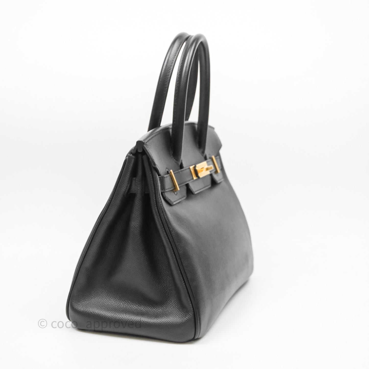 Hermès Birkin 30 Black Noir 89 Epsom Gold Hardware
