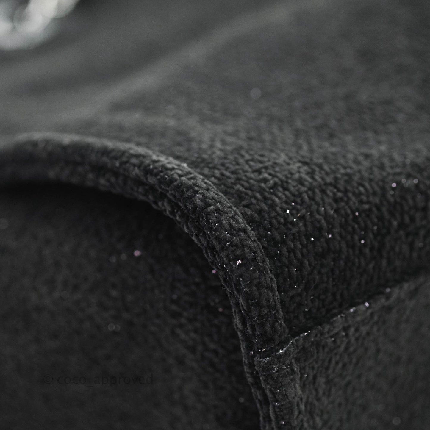 Chanel Large Deauville Black Glitter Lurex