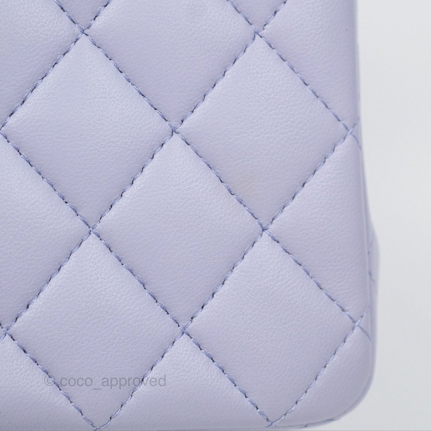 Chanel Top Handle Mini Rectangular Flap Bag Lilac Lambskin Gold Hardware