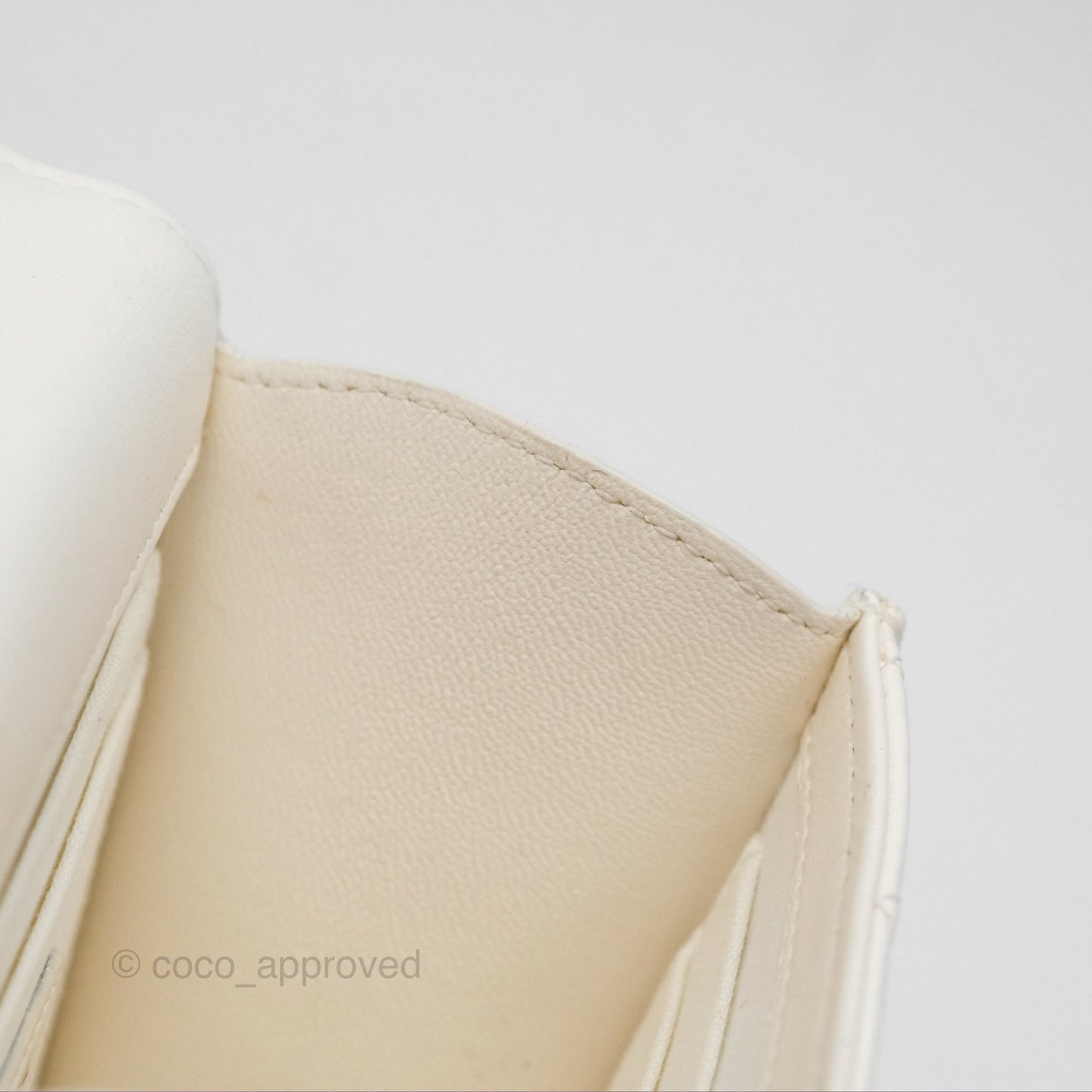 Chanel Mini Quilted Trendy CC Clutch With Chain White Lambskin Rose Gold Hardware