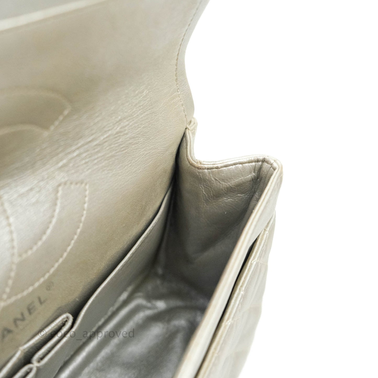 Chanel Reissue 226 Silver Calfskin Silver Hardware