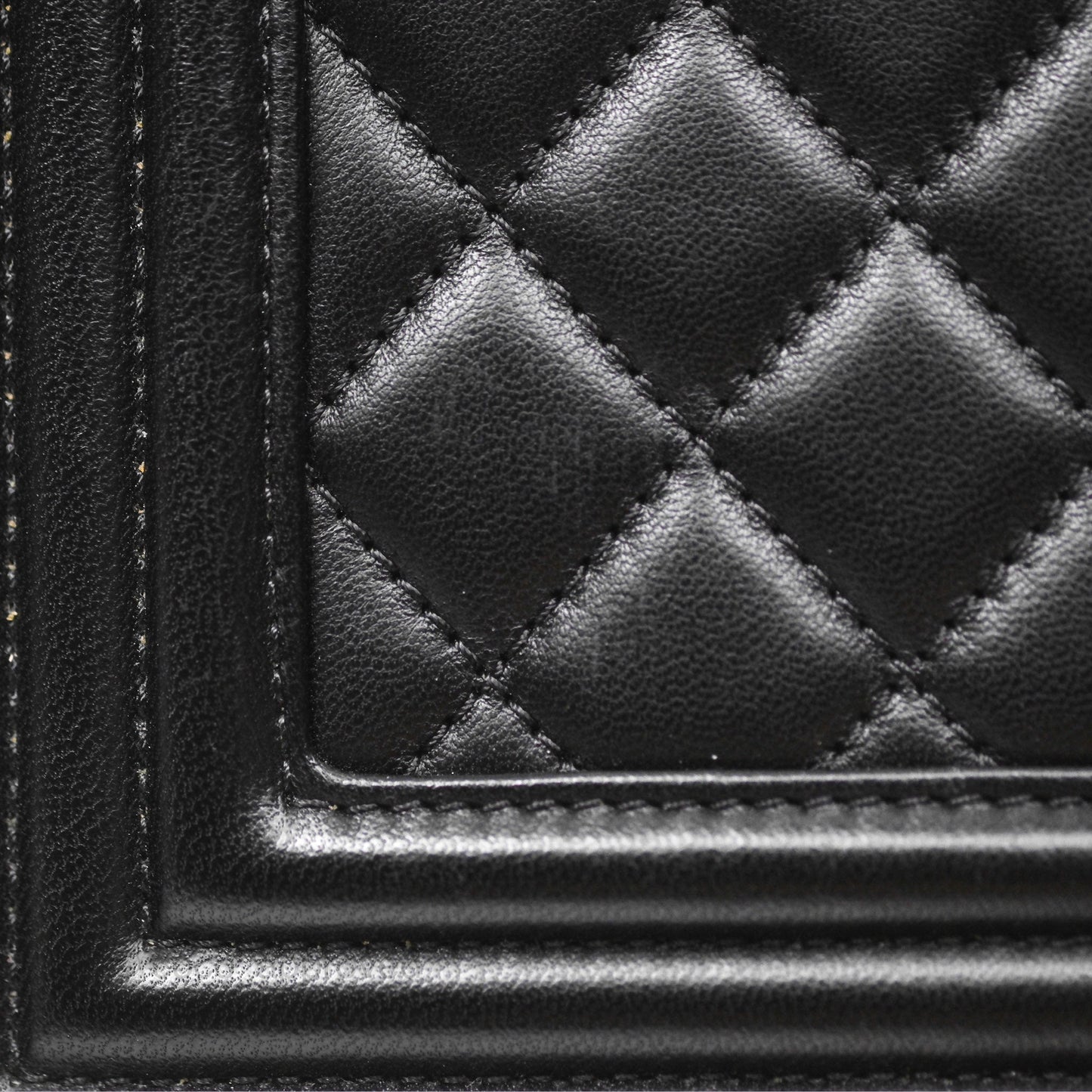 Chanel Medium Boy Quilted Black Lambskin Ruthenium Hardware