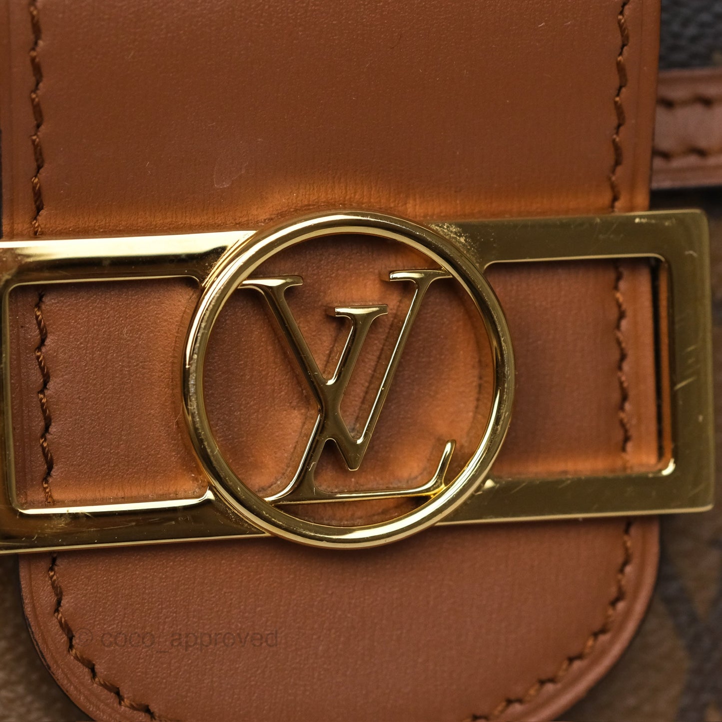 Louis Vuitton Mini Dauphine Monogram Tan Calfskin