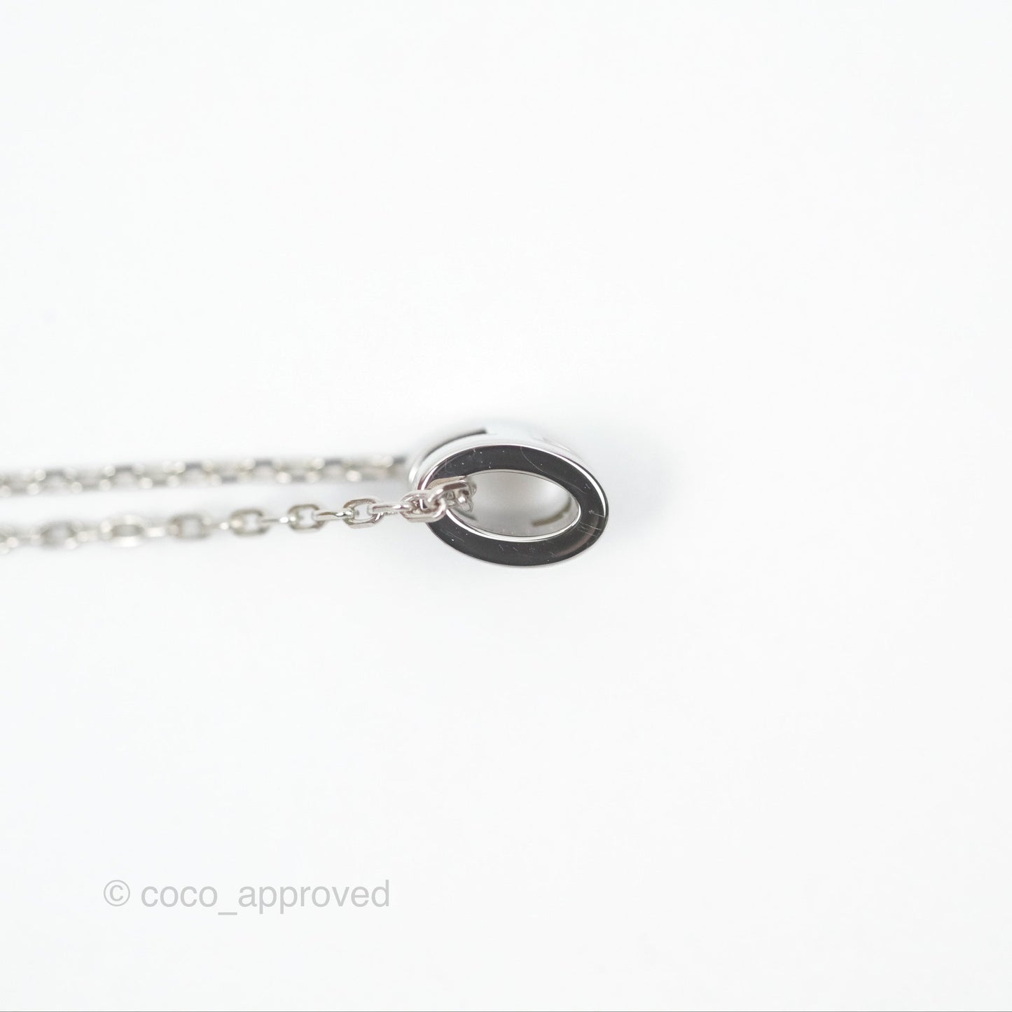 Hermès Mini Pop H Pendant Necklace Bleu Zephyr U2 Silver Hardware