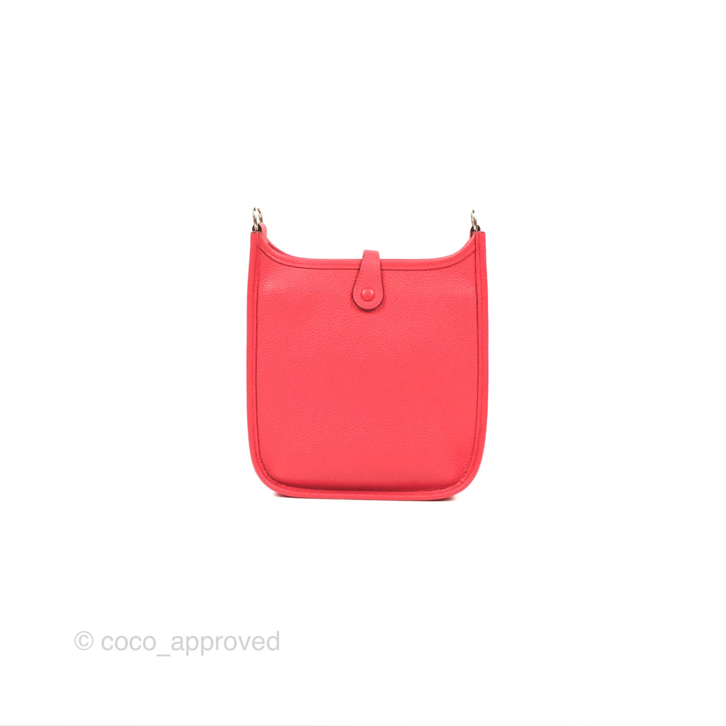 Hermès Mini Evelyne 16 Bougainvillier/ Rouge Pivoine TM Palladium Hardware