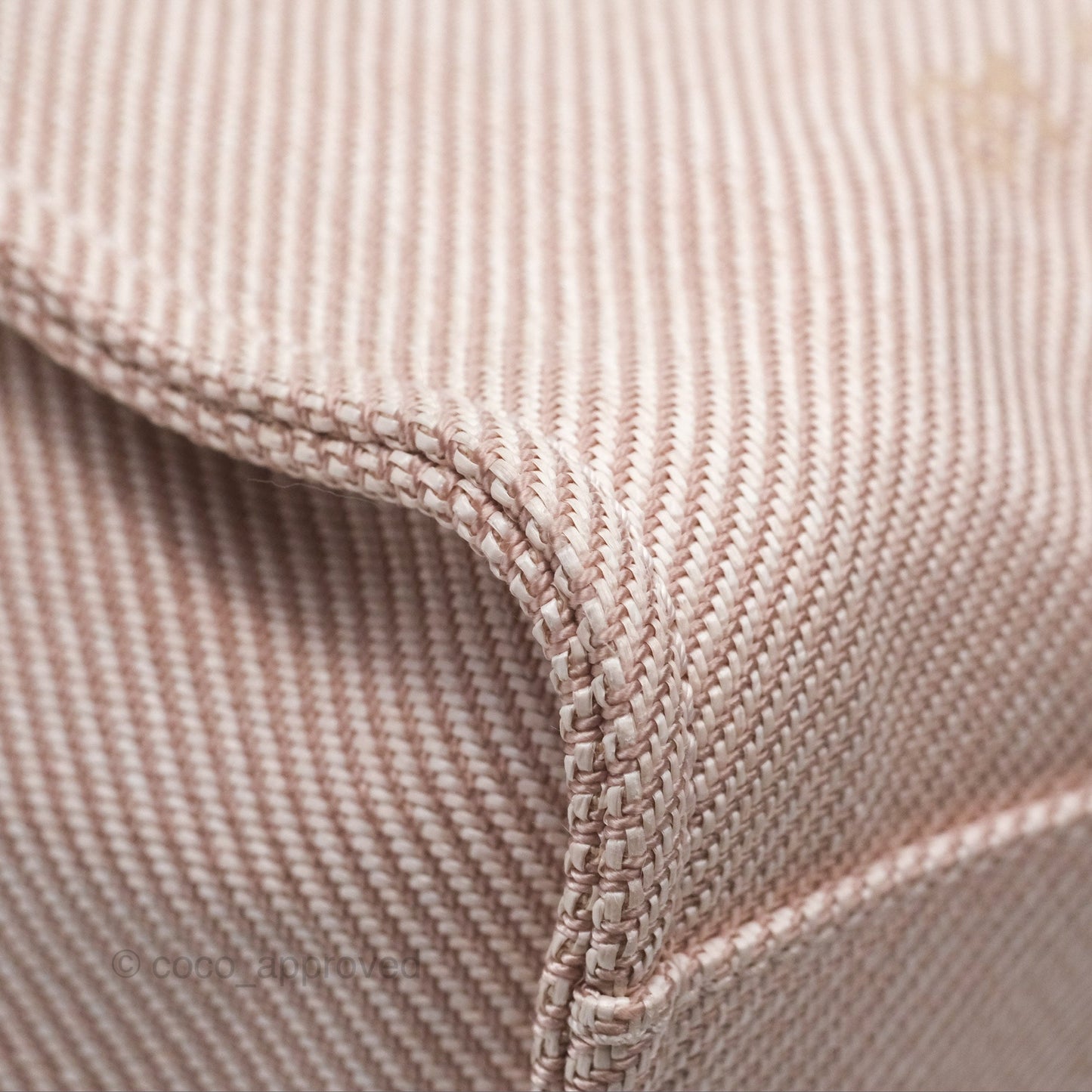 Chanel Medium Deauville Pink Canvas Gold Hardware