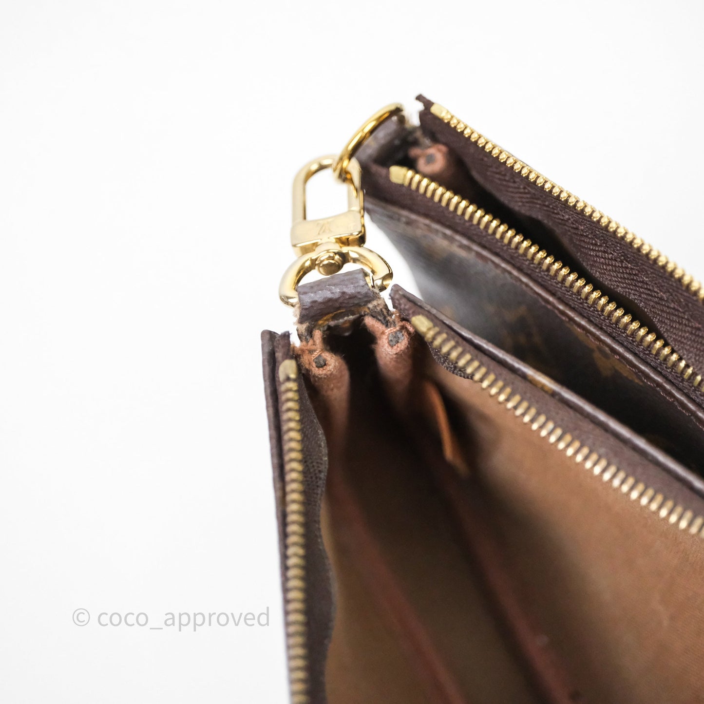 Louis Vuitton Multi Pochette Accessories Khaki Monogram Canvas