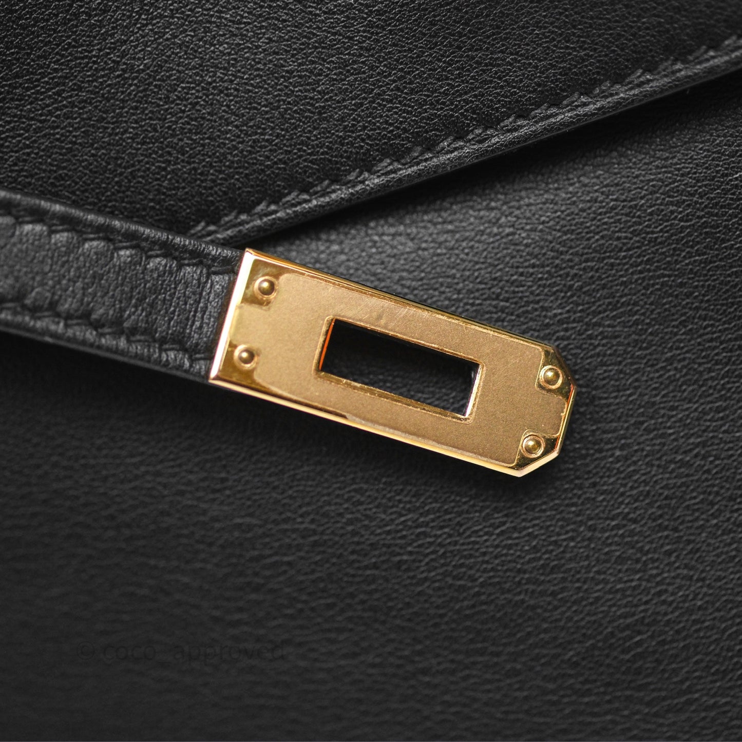 Hermès Kelly Danse II Bag Black Noir 89 Swift Gold Hardware