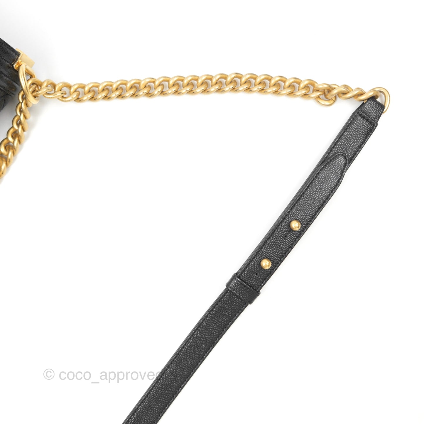 Chanel Small Boy Black Caviar Gold Hardware
