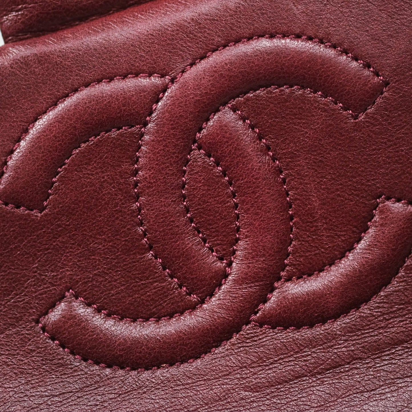 Chanel Vintage Mini Square Burgundy Lambskin 24K Gold Hardware
