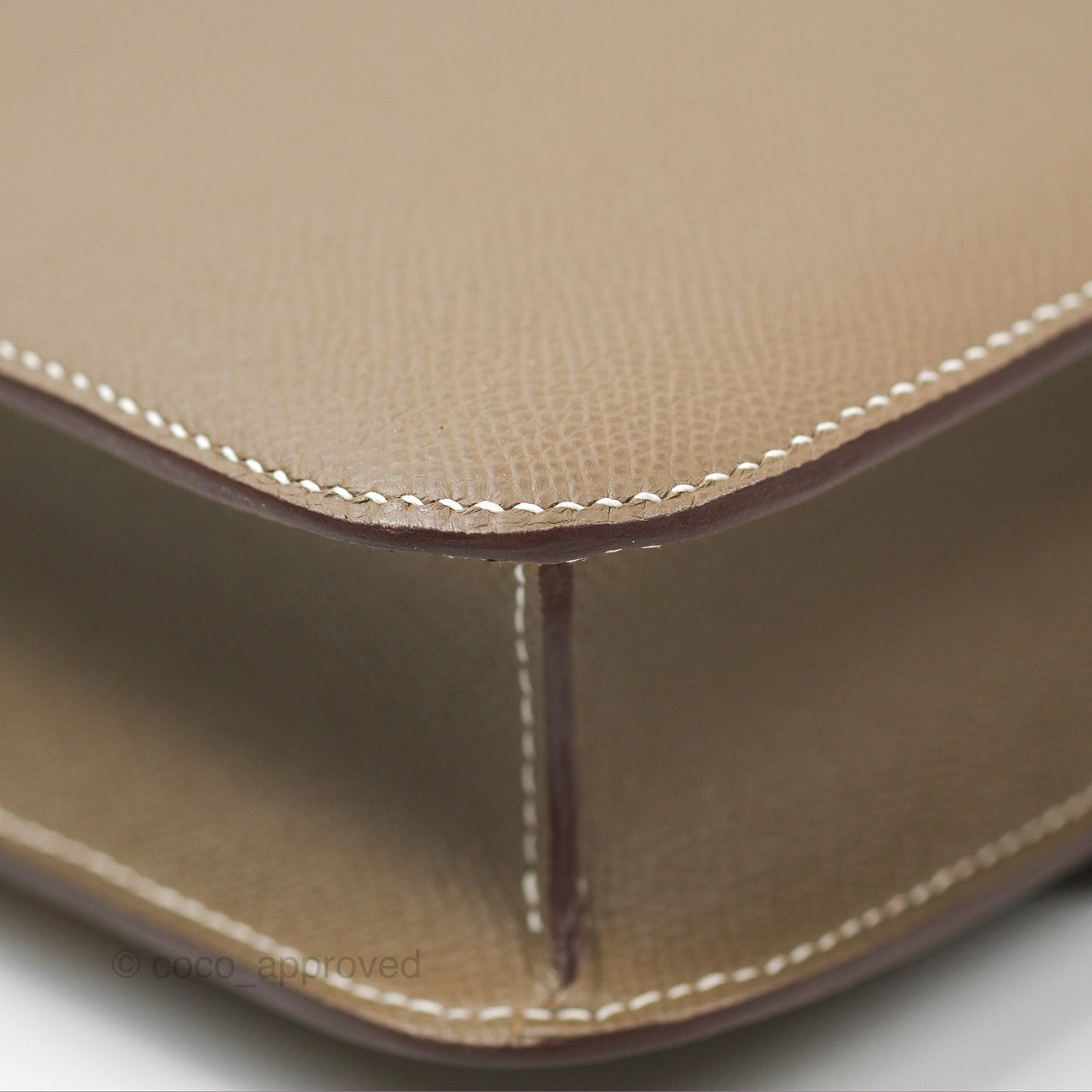 Hermès Constance 24 Mirror Etoupe 18 Epsom Rose Gold Hardware