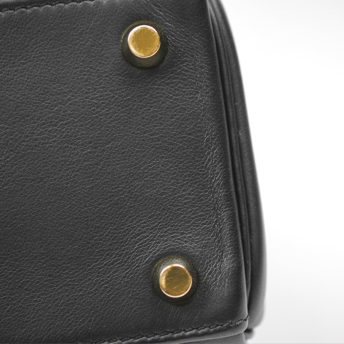 Hermès Retourne Kelly 25 Black Noir 89 Swift Gold Hardware