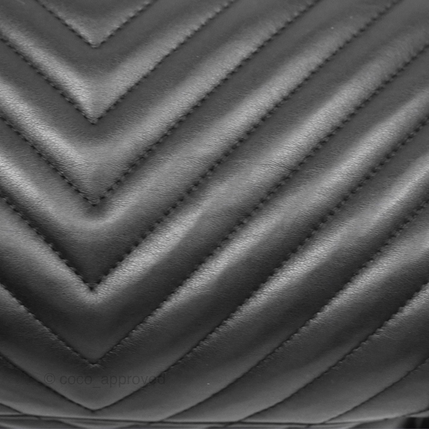 Chanel Medium Chevron Urban Spirit Backpack Black Calfskin Silver Hardware