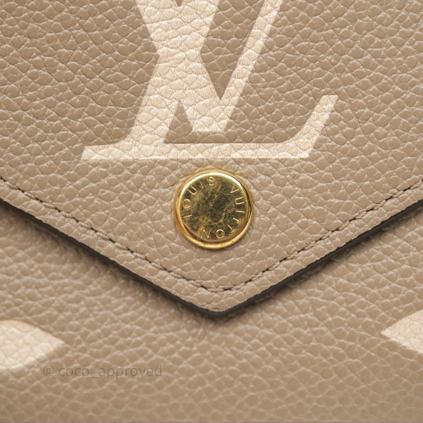 Louis Vuitton Victorine Wallet Monogram Empreinte Dove/Cream
