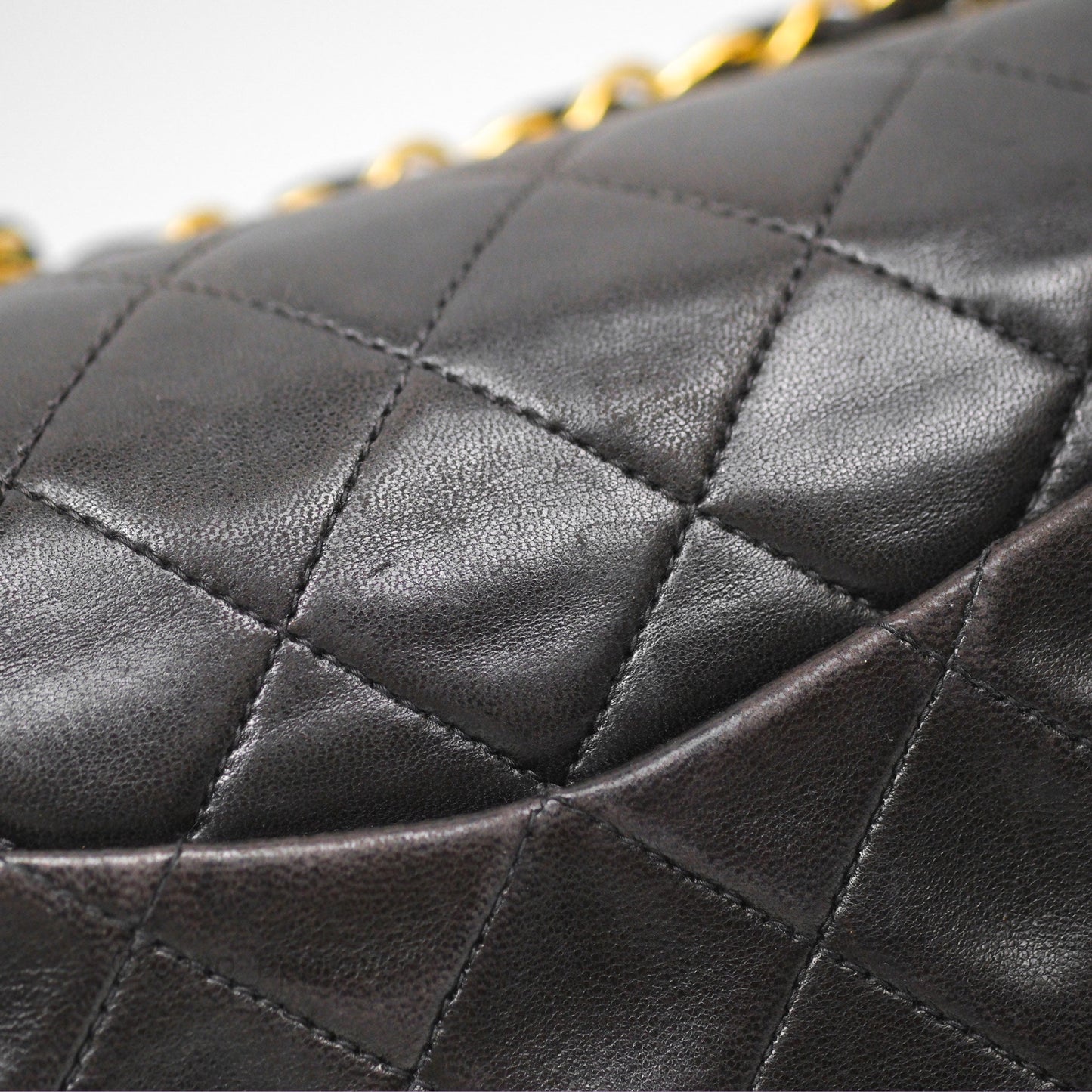 Chanel Classic Vintage Small Flap Black Lambskin 24K Gold Hardware