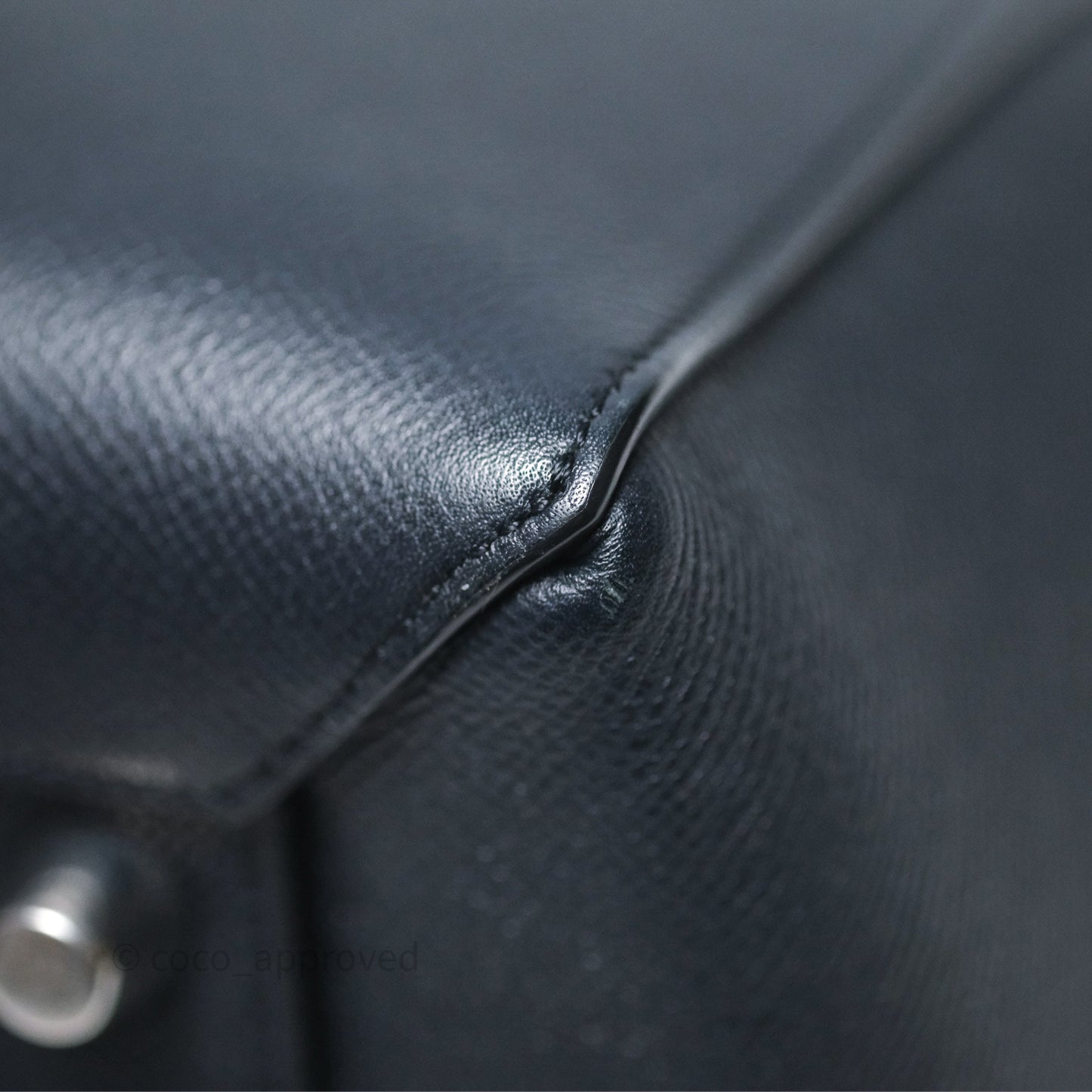 Celine Mini Belt Bag Navy Grained Calfskin Silver Hardware