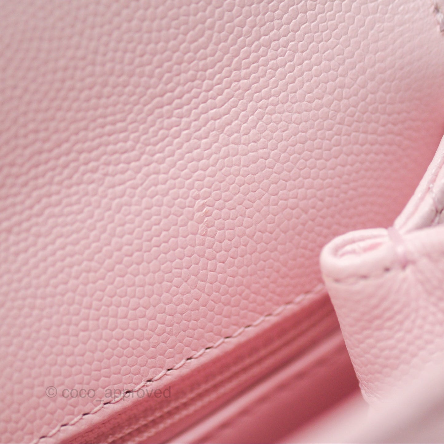 Chanel Small Coco Handle Light Pink Caviar Gold Hardware