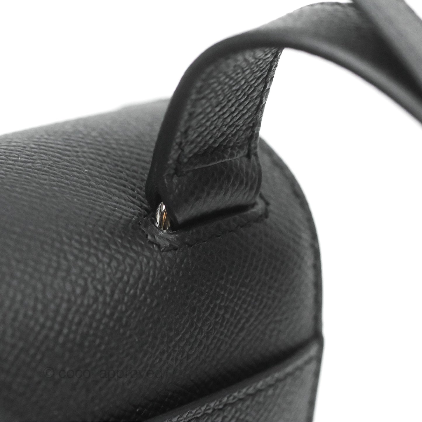 Hermès Della Cavalleria Mini Bag Black Epsom Palladium Hardware