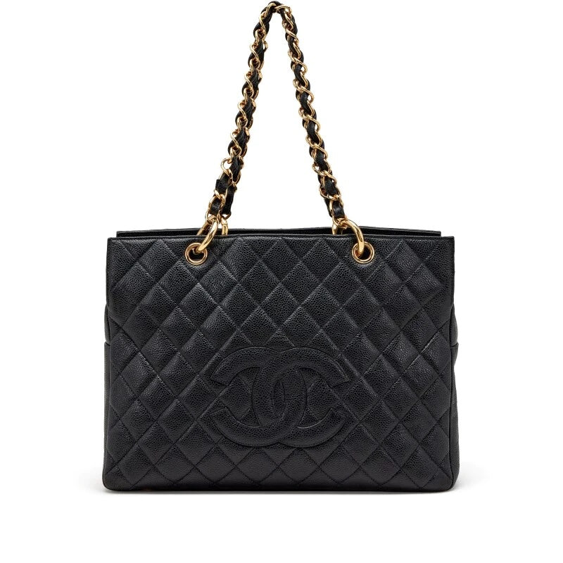 Luxury Chanel CAVIAR QUILTED GRAND SHOPPING TOTE BAG