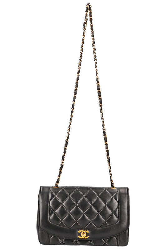 CHANEL Diana Flap Bag Medium Black