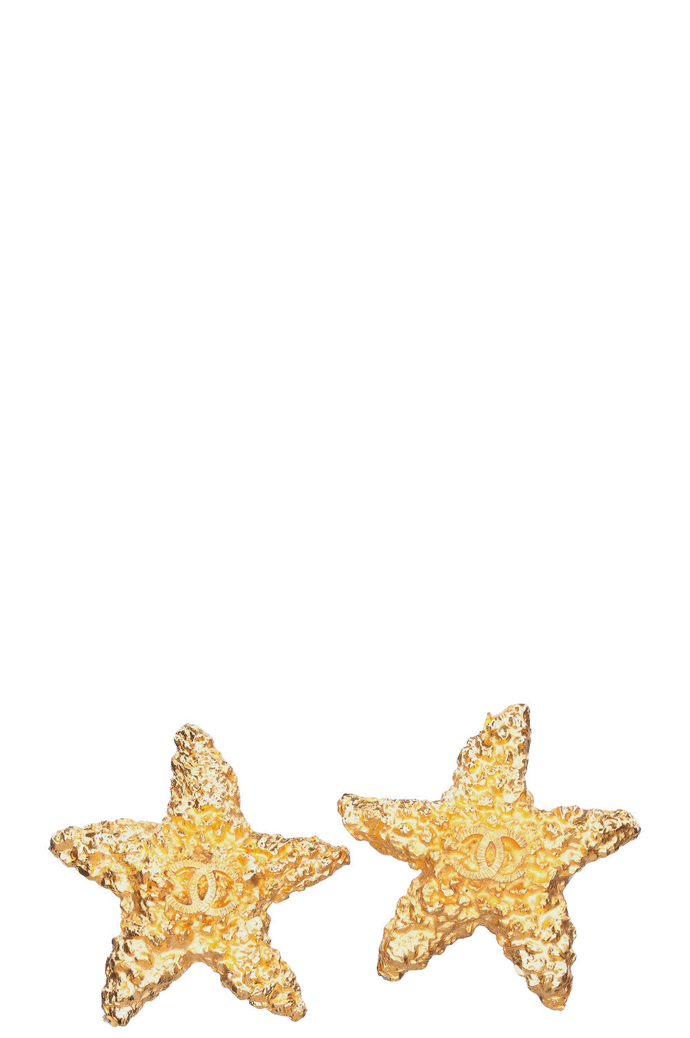 CHANEL Vintage Star Earclips